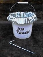 Bucket of Stakes 10″ Zinc Plated