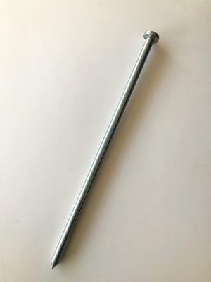18 inch long Zinc Plated Nail Head Stake
